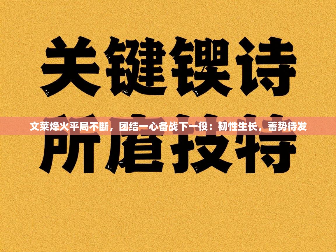 文莱烽火平局不断,团结一心备战下一役:韧性生长,蓄势待发 第2张